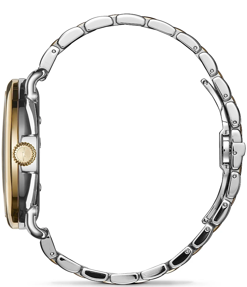 SHINOLA Men's Runwell Quartz Analog Two Tone Stainless Steel Bracelet Watch