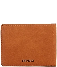 SHINOLA Slim Bifold Natural Grain Leather Wallet