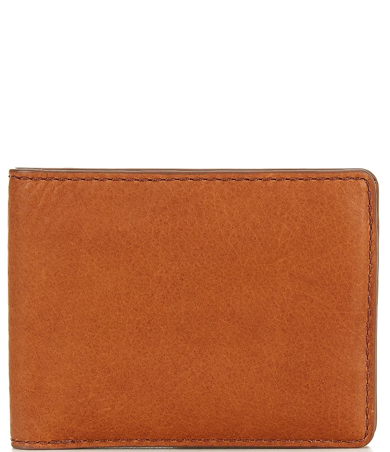 SHINOLA Slim Bifold Natural Grain Leather Wallet