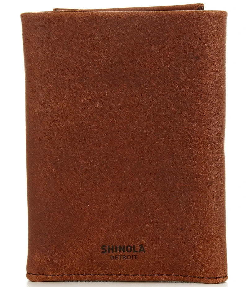 SHINOLA Trifold Wallet Leather Navigator