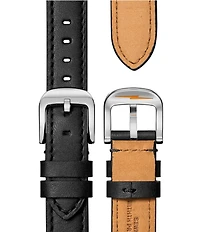 SHINOLA Unisex Canfield 3 Hand Analog Leather Strap Watch