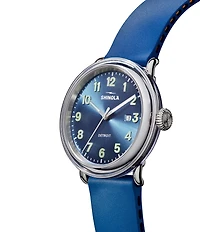 SHINOLA Unisex Detrola Quartz Analog Rubber Strap Watch