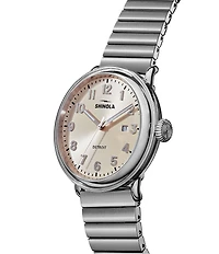 SHINOLA Unisex Detrola Quartz Analog Stainless Steel Bracelet Watch