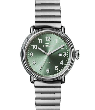 SHINOLA Unisex Detrola Quartz Analog Stainless Steel Bracelet Watch