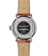 SHINOLA Unisex Runwell Quartz Analog Tan Leather Strap Watch