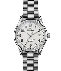 SHINOLA Unisex Vinton Quartz Analog Stainless Steel Bracelet Watch