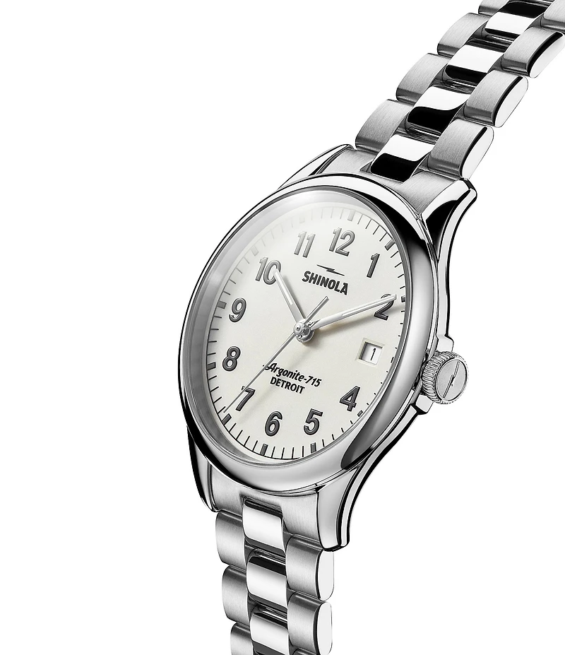 SHINOLA Unisex Vinton Quartz Analog Stainless Steel Bracelet Watch