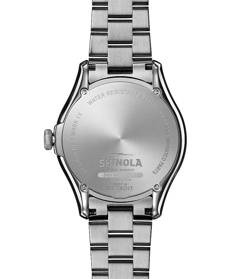 SHINOLA Unisex Vinton Quartz Analog Stainless Steel Bracelet Watch