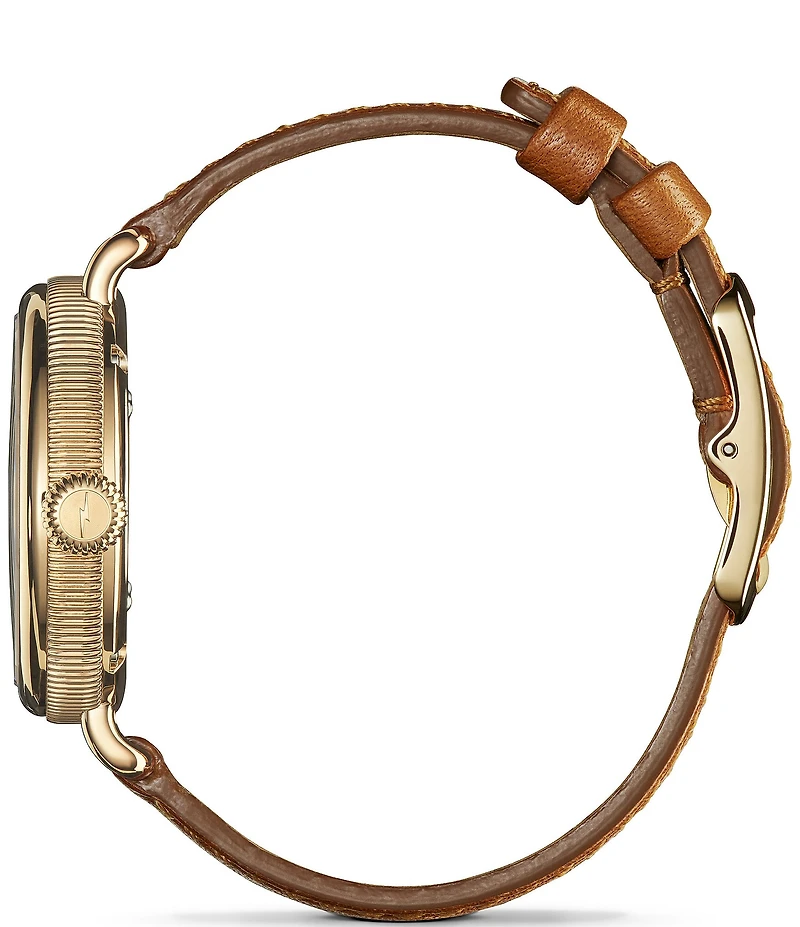 SHINOLA Women's Birdy Moon Phase Quartz Automatic Tan Leather Strap Watch