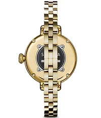 SHINOLA Women's Birdy Quartz Analog Gold Tone Stainless Steel Bracelet Watch