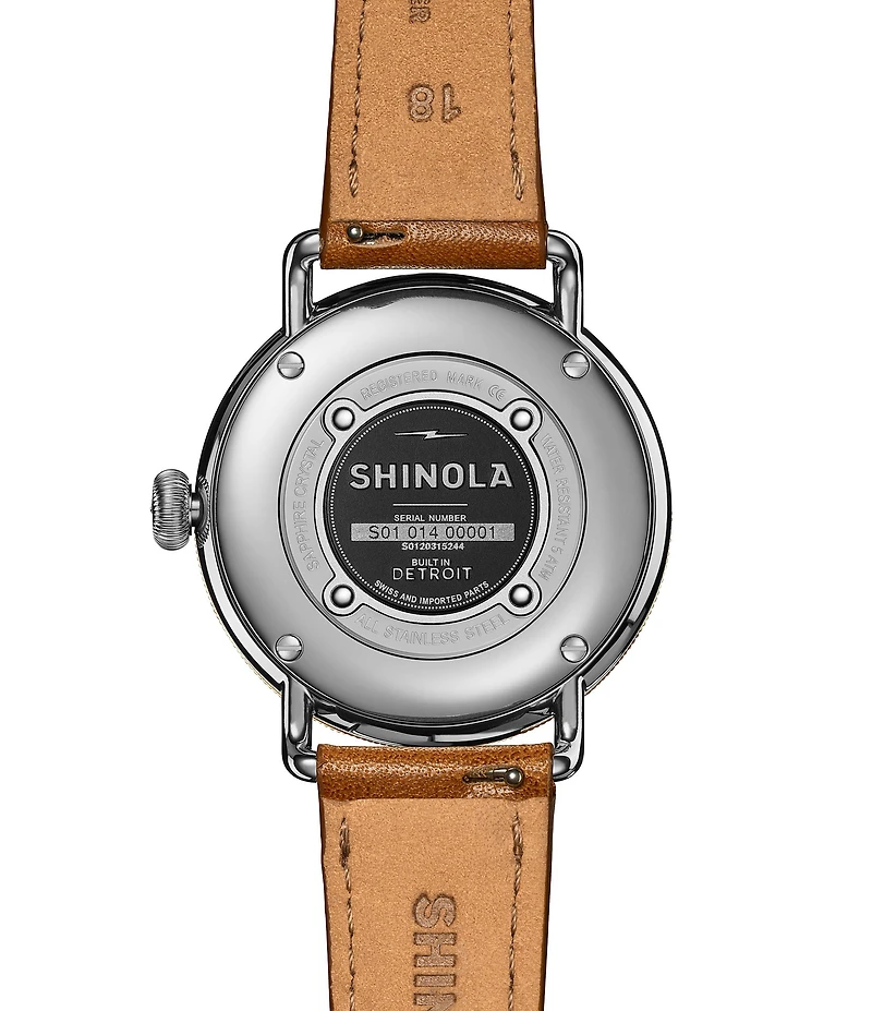 SHINOLA Women's Canfield Quartz Analog Leather Strap Watch