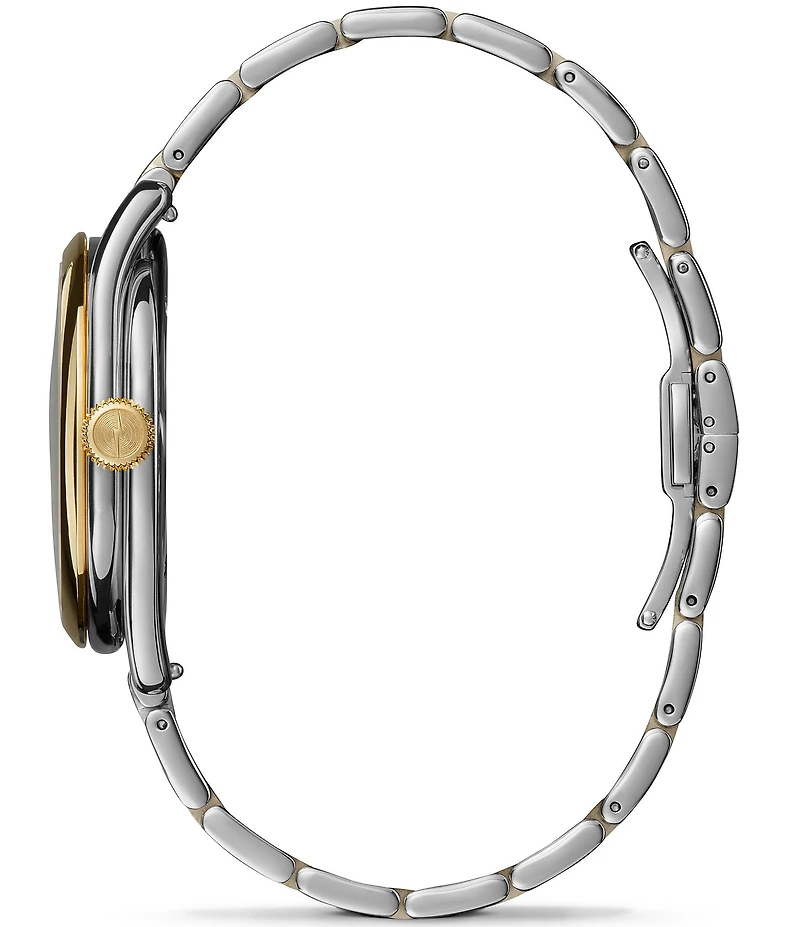SHINOLA Women's Derby 505 Quartz Analog Two Tone Stainless Steel Bracelet Watch