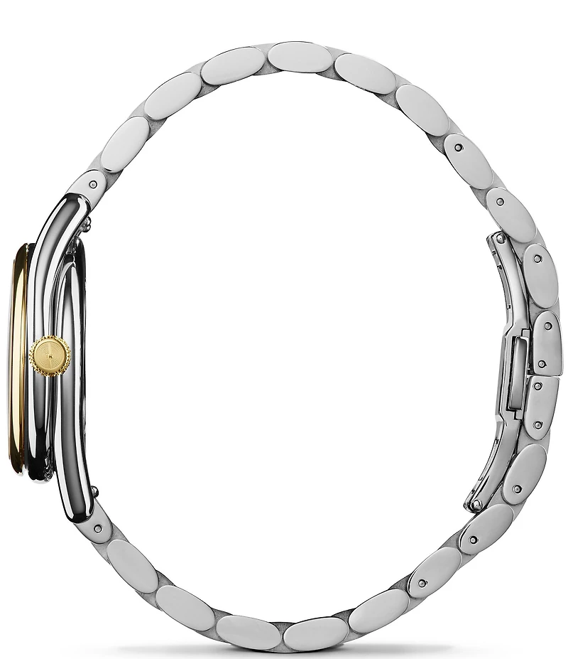 SHINOLA Women's Derby Quartz Light Analog Two Tone Stainless Steel Bracelet Watch