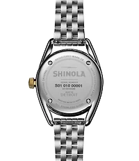 SHINOLA Women's Derby Quartz Light Analog Two Tone Stainless Steel Bracelet Watch