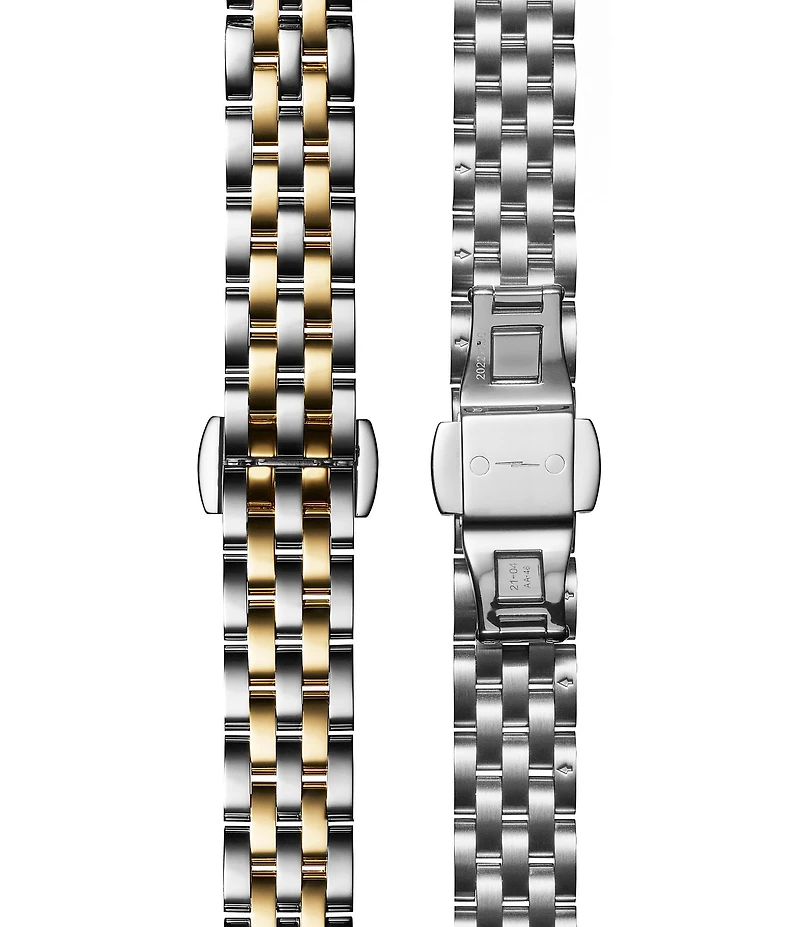 SHINOLA Women's Derby Quartz Light Analog Two Tone Stainless Steel Bracelet Watch