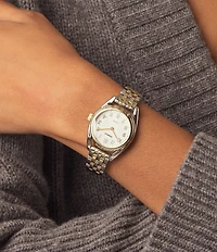 SHINOLA Women's Derby Quartz Light Analog Two Tone Stainless Steel Bracelet Watch