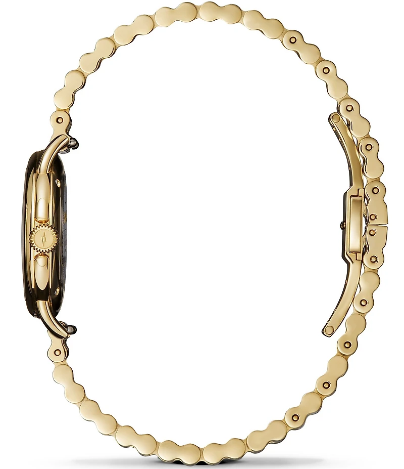 SHINOLA Women's Runabout Quartz Analog Gold Tone Stainless Steel Bracelet Watch