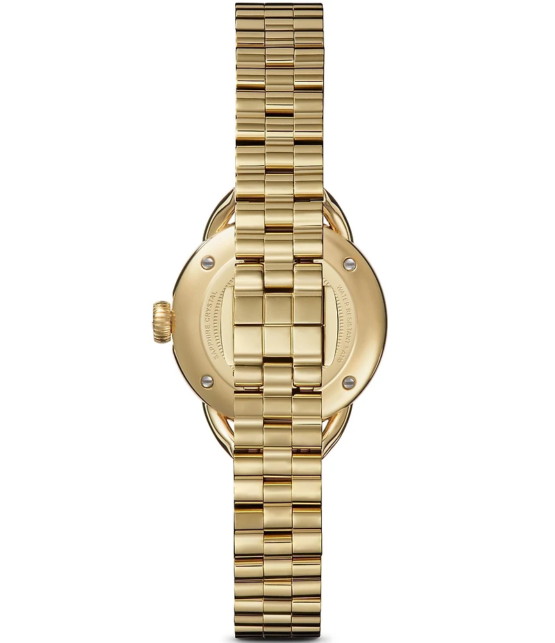 SHINOLA Women's Runabout Quartz Analog Gold Tone Stainless Steel Bracelet Watch