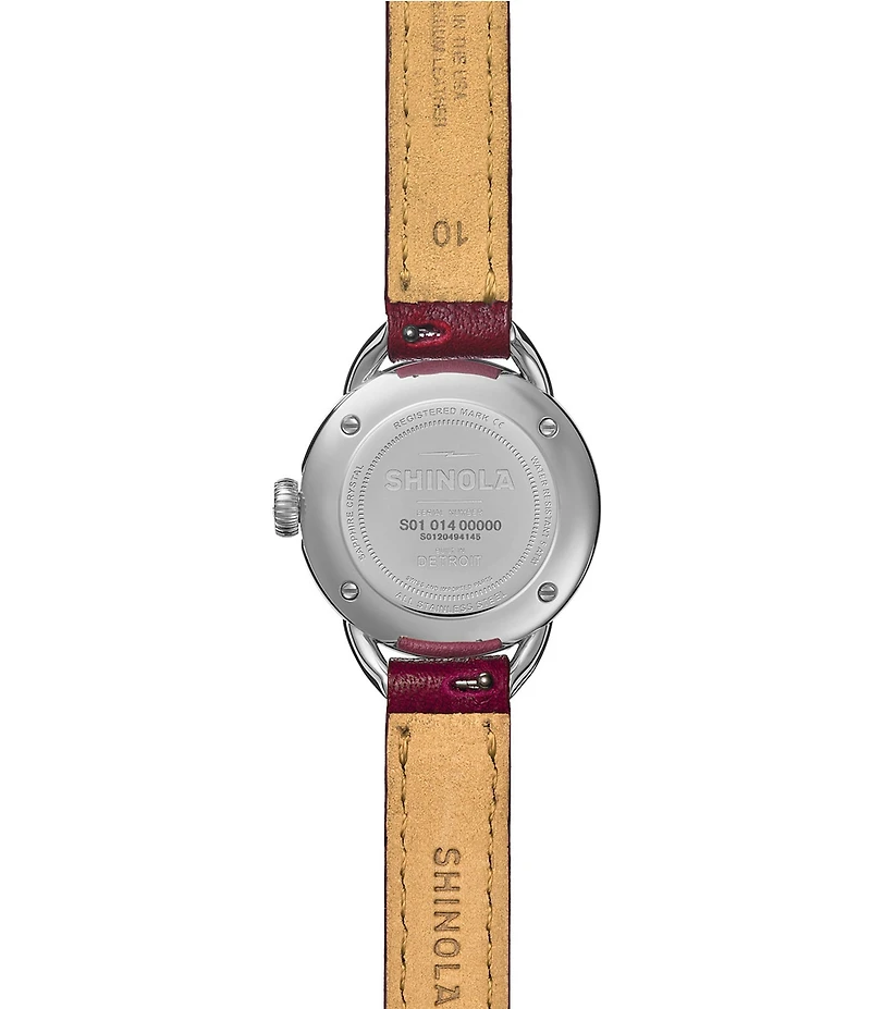 SHINOLA Women's Runabout Quartz Analog Leather Strap Watch