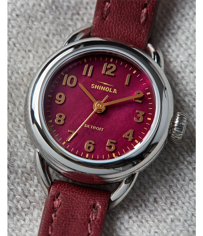 SHINOLA Women's Runabout Quartz Analog Leather Strap Watch