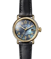 SHINOLA Women's Runwell Quartz Analog Leather Strap Watch