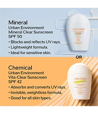 Shiseido Urban Environment Mineral Clear Sunscreen SPF 50