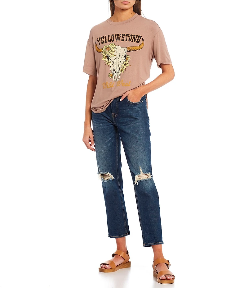 Moa Moa Yellowstone Wild West Short Sleeve Graphic T-Shirt