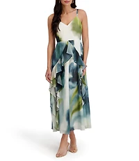 SIENA Printed Chiffon Maxi Dress