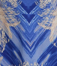 SIENA Printed Sleeveless V-Neck Midi Dress