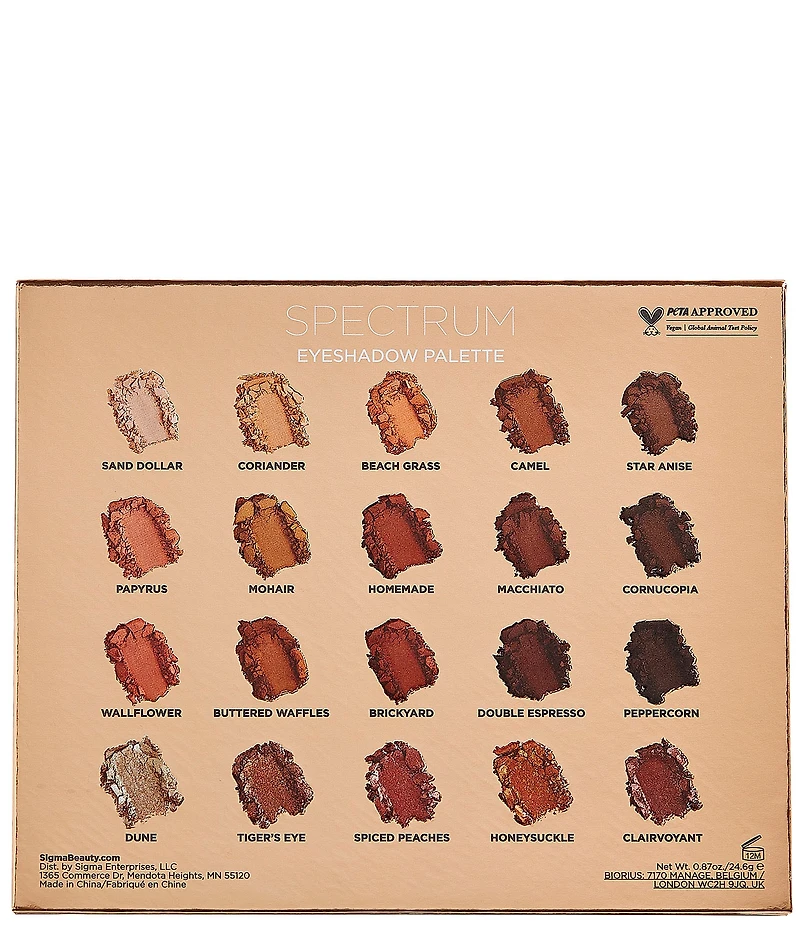 Sigma Beauty Spectrum Eyeshadow Palette