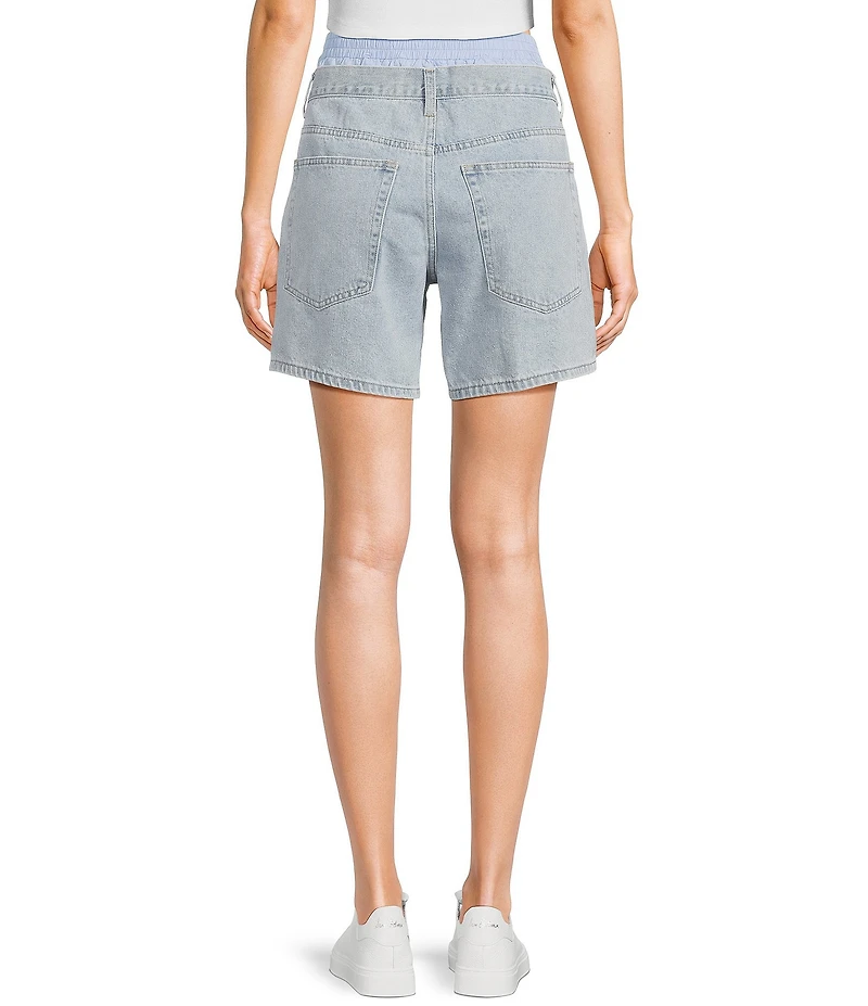 Signature 8 Boxer Peekaboo Denim Shorts
