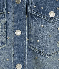 Signature 8 Boyfriend Trucker Rhinestone Jacket