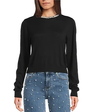 Signature 8 Cashmere Pearl Neck Top