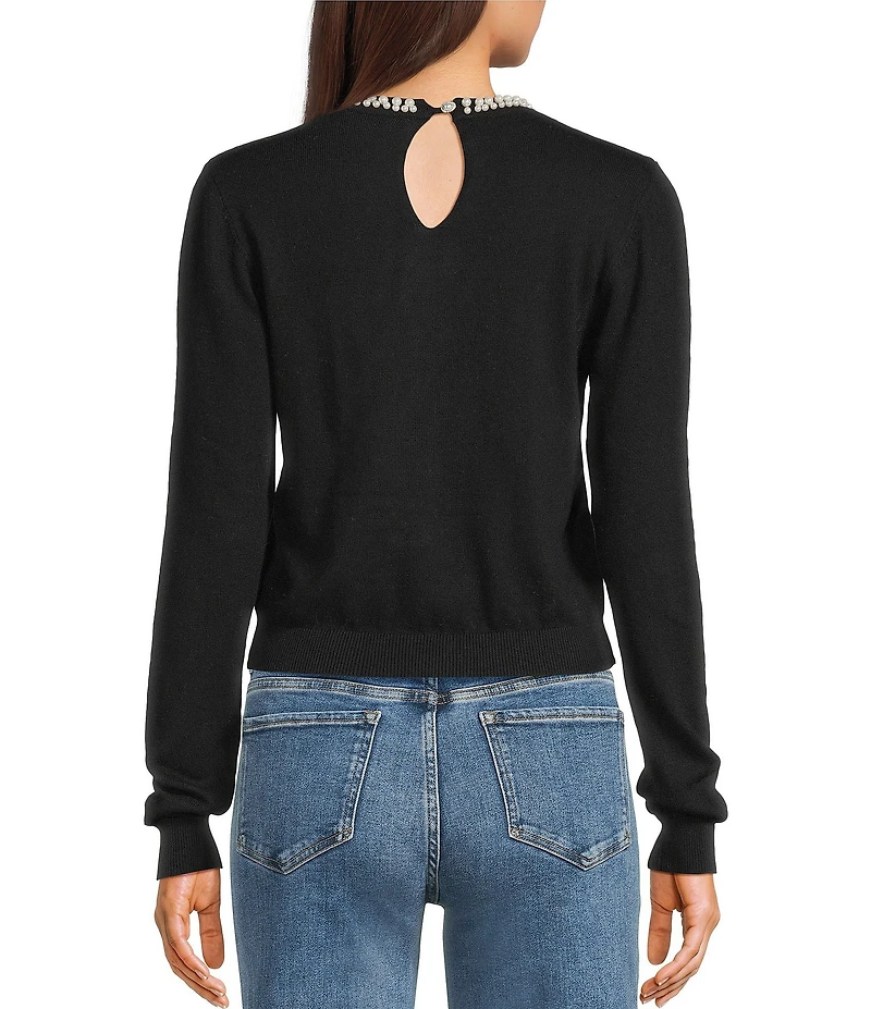 Signature 8 Cashmere Pearl Neck Top