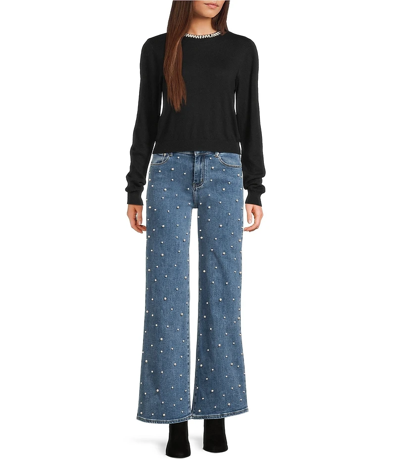 Signature 8 Cashmere Pearl Neck Top