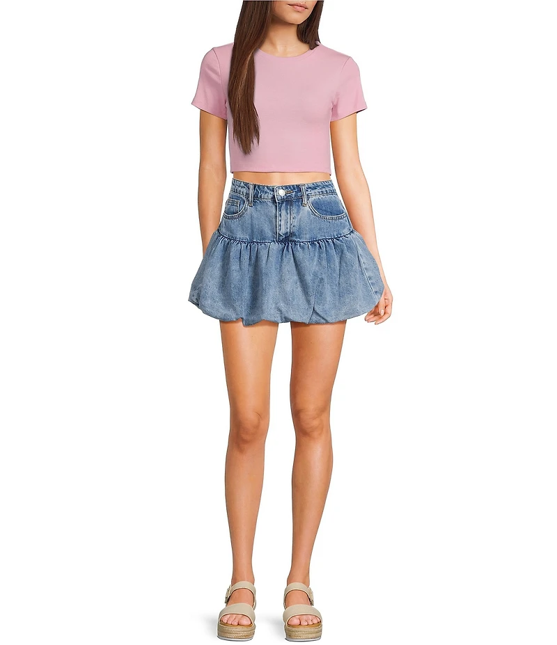Signature 8 Denim Bubble Skirt