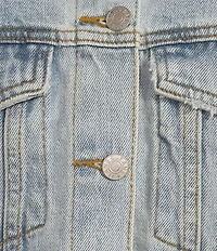 Signature 8 Denim Button Front Cropped Top