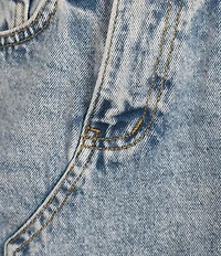 Signature 8 High-Low Fringed Distressed Denim Skirt