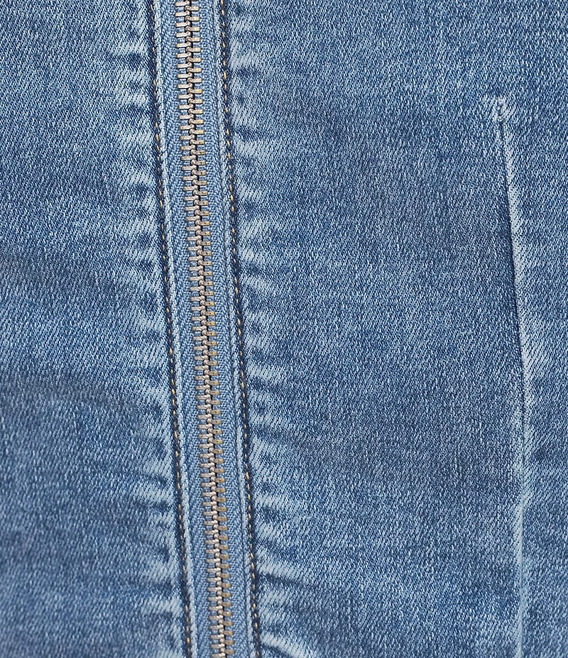 Signature 8 High Neck Denim Mini Top
