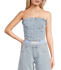 Signature 8 Strapless Denim Tube Top