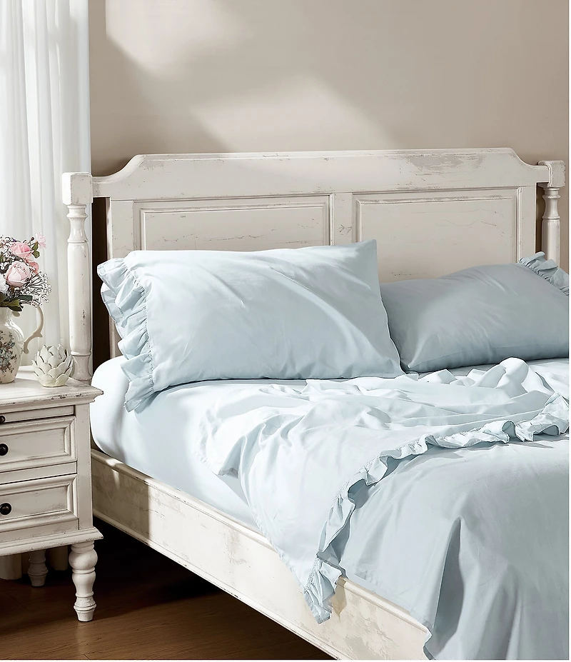 Shabby Chic Signature by Shabby Chic 400-Thread Count Ruffled Sateen Sheet Set