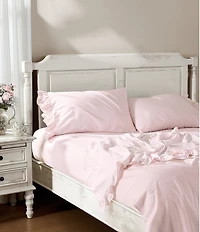 Shabby Chic Signature by Shabby Chic 400-Thread Count Ruffled Sateen Sheet Set