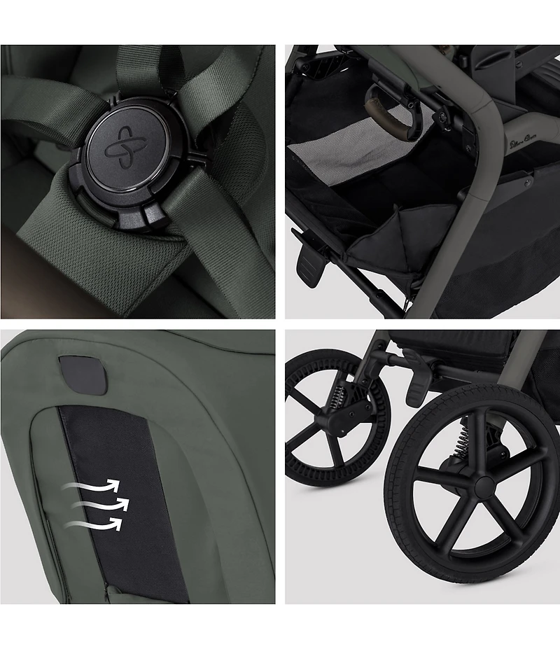 Silver Cross Breez Mid-Size Compact Folding Stroller