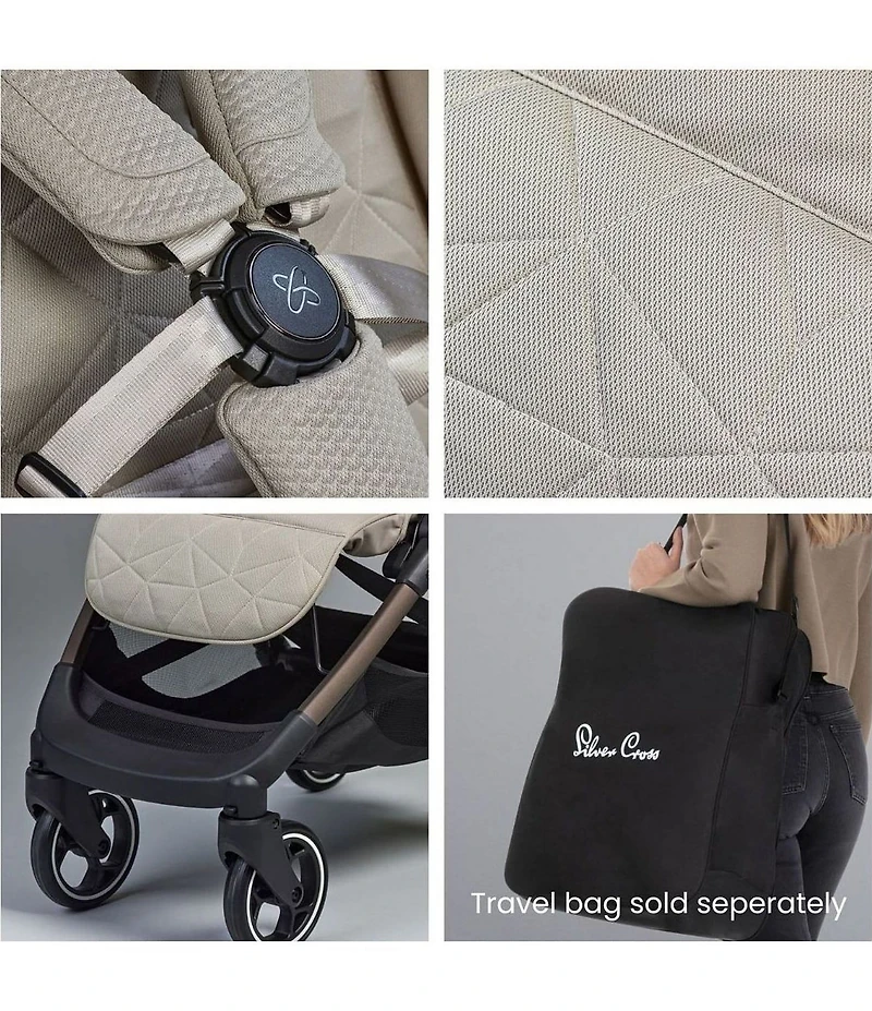 Silver Cross Clic Compact Lightweight Travel Stroller