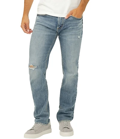 Silver Jeans Co. Allan Slim Fit Straight Leg Luxe Heritage Jeans