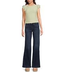 Silver Jeans Co. Avery High Rise Curvy Fit Luxe Stretch Denim Trouser Jeans