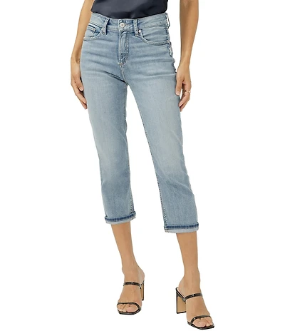 Silver Jeans Co. Avery High Rise Luxe Stretch Capri Jeans