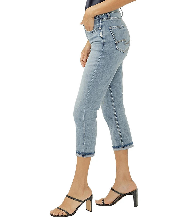 Silver Jeans Co. Avery High Rise Luxe Stretch Capri Jeans
