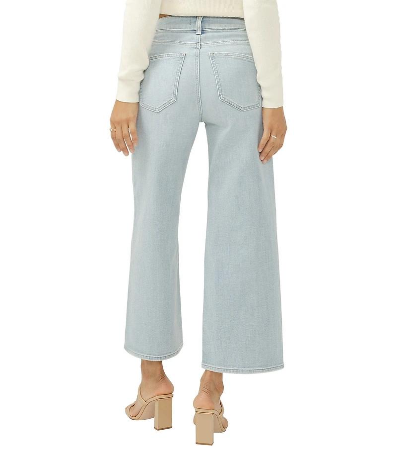 Silver Jeans Co. Avery High Rise Wide Leg Cropped Jeans