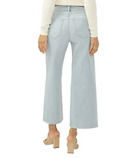 Silver Jeans Co. Avery High Rise Wide Leg Cropped Jeans